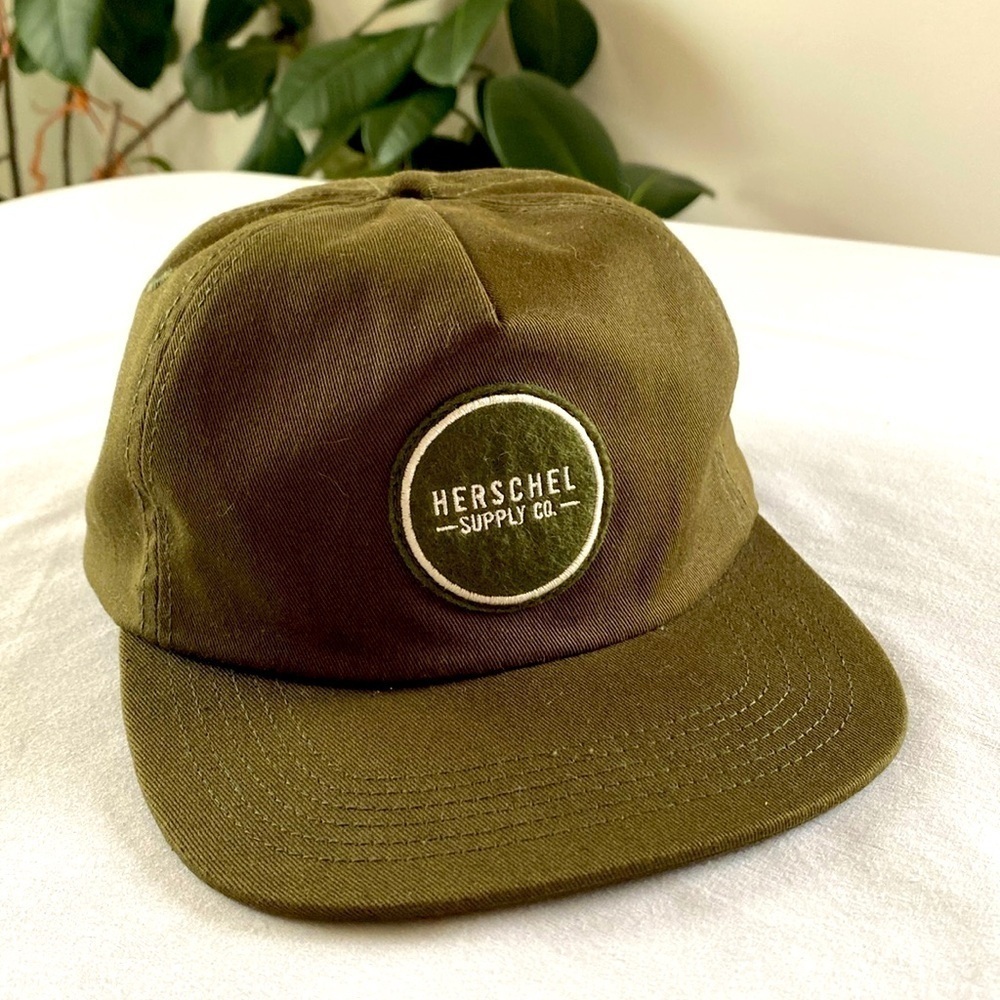 Herschel Tall Mesh Shop Cap Ivy Military Army Green 6 Panel Hat. OSFM